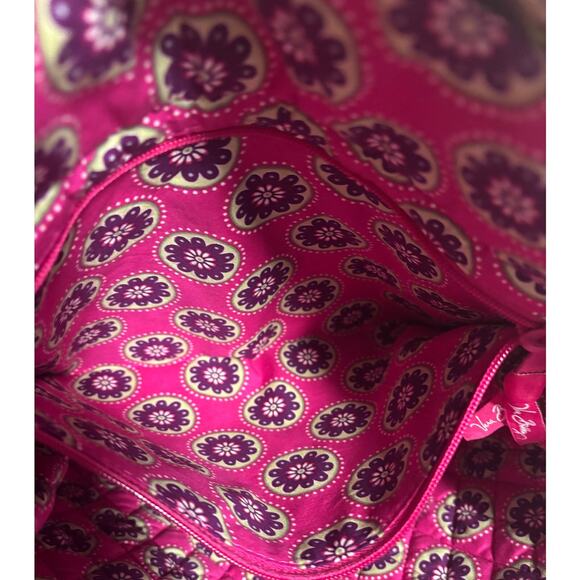 Vera Bradley, VERA TOTE, Very Berry Paisley Quilted Tote Shoulder Bag, NWT Pink - Picture 4 of 8